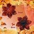 Lionheart Glory Dog Collar with Flower, Fall Halloween Plaid Dog Collar, Adjustable for Small Dogs