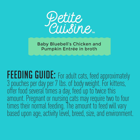 PETITE CUISINE Grain-Free Wet Cat Food, Baby Bluebell's Chicken & Pumpkin, 24 Cans, 2.8 oz