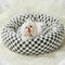 BFPETHOME Round Donut Dog Bed for Small Dogs, Calming Indoor Cat Bed with Non-Slip Bottom, Machine Washable Plush