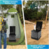 Setup BESTOYARD Folding Portable Toilet for Adults Lightweight Travel Potty Lidded Design Easy Camping Accessory
