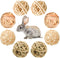 Bac-kitchen 8 Pcs Small Animals Play Balls Rolling Activity Chew Toys Gnawing Treats