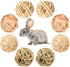Bac-kitchen 8 Pcs Small Animals Play Balls Rolling Activity Chew Toys Gnawing Treats