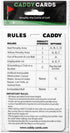 Rules Caddy - Simplify The Rules of Golf - Golf Bag Tag Accessory, Training Aid, Quick Reference Guide