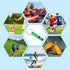 PATIKIL Emergency Whistles, Safety Whistle with Keychain for Outdoor Survival, Loud Sound Aluminum for Camping Hiking