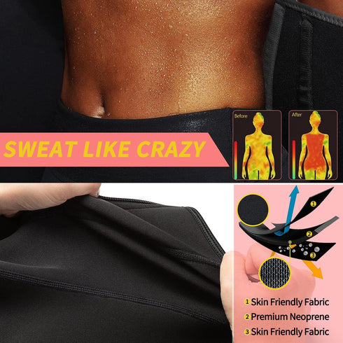 Corset Cincher KIWI RATA Neoprene Sauna Waist Trainer Sweat Belt for Women Compression Band Workout Fitness Back