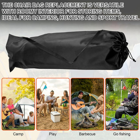 37.2 Inches, 1 Pack Large Camping Chair Bag Replacement for Coleman, Camp Folding Chair Bags, Lawn Chair Bag