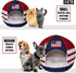 Maccabi Art US Country Dog Bed, Sports Themed Pet Bed, Fits Small Dogs, Puppies, Cats, Non-Slip Igloo Design, 16 x 18 x
