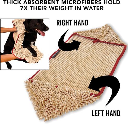 PRIDE AND GROOM The Towel | Thick, Soft, Super Absorbent Microfiber Towel for Dogs & Pets | Quick Drying | Holds 7