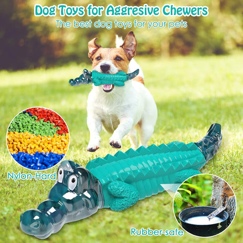 Dog Toys for Super Aggressive Chewers: Tough Dog Chew Toys - Indestructible Dog Toys for All Breed Sizes