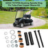 Golf Cart Spindle Bushings Kit for EZGO TXT/PDS 2001-UP Gas & Electric, Includes Spindle, King Pin Tubes, Copper Sleeves