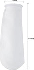 AQUA KT 200 Micro Felt Filter Bag, 14 Inch Length, 4 Inch Ring Diameter, Pack of 8
