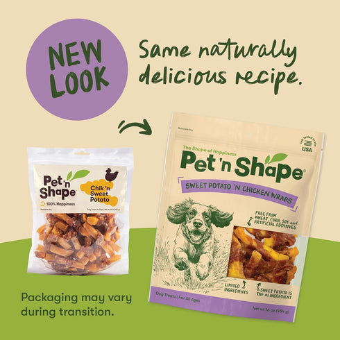 1 Pet 'n Shape Sweet Potato Chews Jerky Dog Treats - Pound