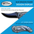 SZCO Supplies 300551-BL Blue Dragon Assisted Open Folding Knife, 8" Length, Liner Lock Edc Upsweep