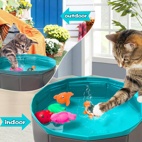 Yopetox Swimming (1pcs 6pcs Cat Pool Toy, Water Toys for Cats, Best Cat Toys for Bored Indoor Cats, Hunting Toys