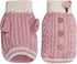 Dog Sweater Turtleneck Knitwear, Warm Pullover Coat for Small Dogs, Holiday Clothing, Knitted Outfits for Cold Weather