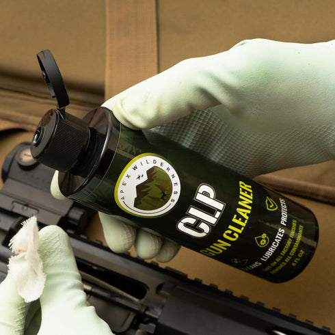 Apex Wilderness 8oz CLP Gun Cleaner | Bore Cleaner, Lubricant, Protectant Gun Oil | All-in-One Gun Solvent, Lube, Rust