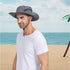 PFFY Sun Bucket Hat for Men Women, 3” Wide Brim, UPF 50+, Fishing & Beach Hats