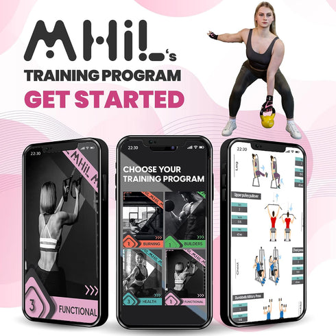 MhIL Workout Gloves for Women Breathable Gym Gloves for Women with Palm Protection and Enhanced Grip Padded Weight