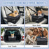 25lbs-Black PetsHome Dog Car Seat for Small Dogs, Detachable Washable Pet Booster Seat with Storage Pocket, Breathable