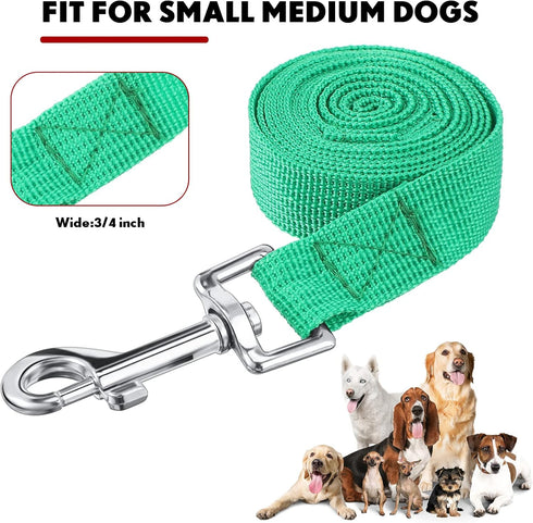 12 Pcs Nylon Dog Leash Bulk, 5ft Dog Training Leash in 12 Colors, Puppy Traction Rope for Small Medium Dogs