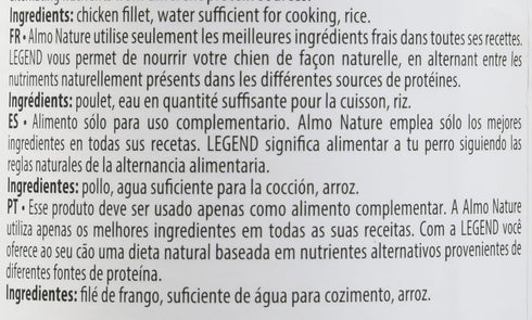 almo nature HQS Natural Chicken Fillet Entree in Broth - Gluten Free, Additive Free, Adult Dog Canned Wet Food -