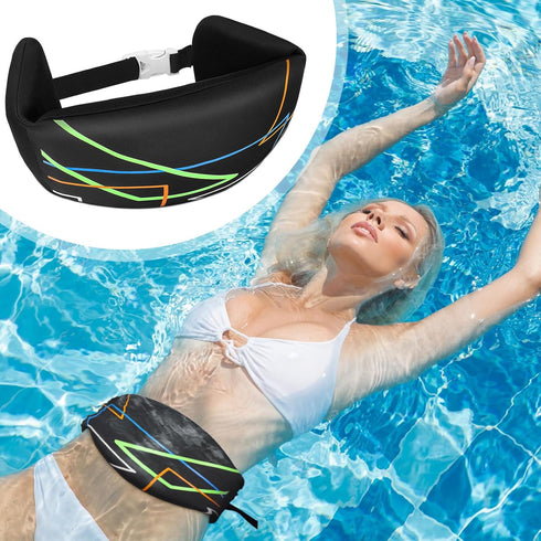 Swim Belt - Adjustable Swimming Floats for Adults, Pool Weights for Water Exercise & Training Equipment