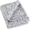 Bone Dry Embossed Bone Print Pet Blanket, 36x48", Gray