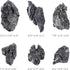 6 PCS Natural Seiryu Stones, 6-8'' Slate Stones for Aquariums, Terrariums, and Reptile Enclosures