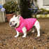 Extra Warm Fleece Lining Dog Hoodie Jacket for Large Dogs, Pink, Winter, XL, Pet Coats with Hooded