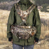 UNISTRENGH Hunting Camo Fanny Pack with Harness, Waist Pack Pouch for Hiking