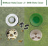 KINGTOP Golf Cup Cover for Putting Green Hole, Sturdy ABS Hole Cup Cover Fit USGA Regulation