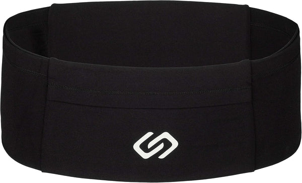 Sporteer VersaMod Running Belt - Workout Waist Pack for Smartphones and Personal Items, Small, Black