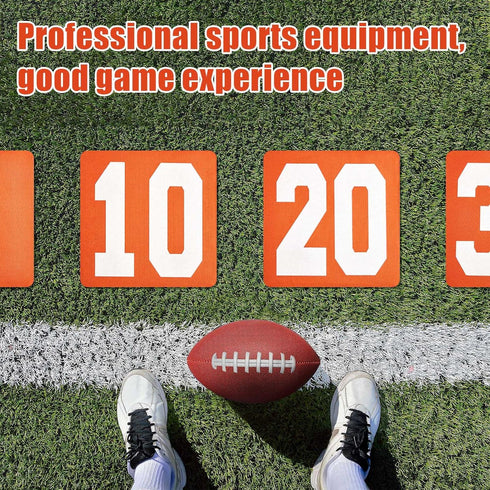 Set 11 12 Inch Jecery of Football Yard Markers High Visibility Football Field Yard Line Markers Yardage Field Line