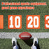Set 11 12 Inch Jecery of Football Yard Markers High Visibility Football Field Yard Line Markers Yardage Field Line