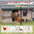 Extra Large Chicken Perch,Wooden Chicken Toys with Metal Ground Plug, Outdoor Birds Training Platform, Chicken Coop