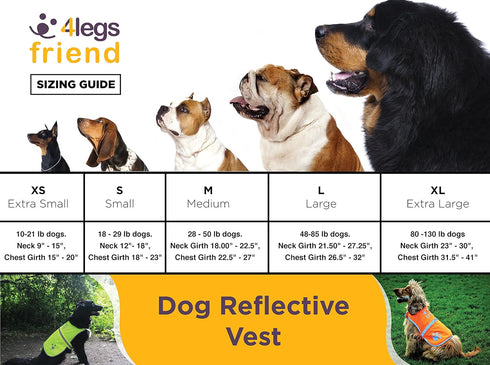 Safety Reflective Vest for Dogs - High Visibility for Outdoor Activity Day and Night