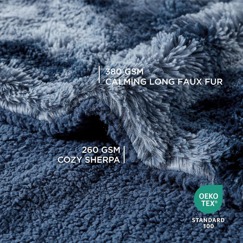 Bedsure Waterproof Dog Blankets for Large Dogs, Calming Cat Blanket for Bed Couch Protector, Washable, 60"x80", Tie-dye