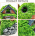 Tfwadmx 3 Pcs Hobbit House Resin Aquarium Decoration, Betta Hideout Cave, Mini Garden Landscaping Accessories