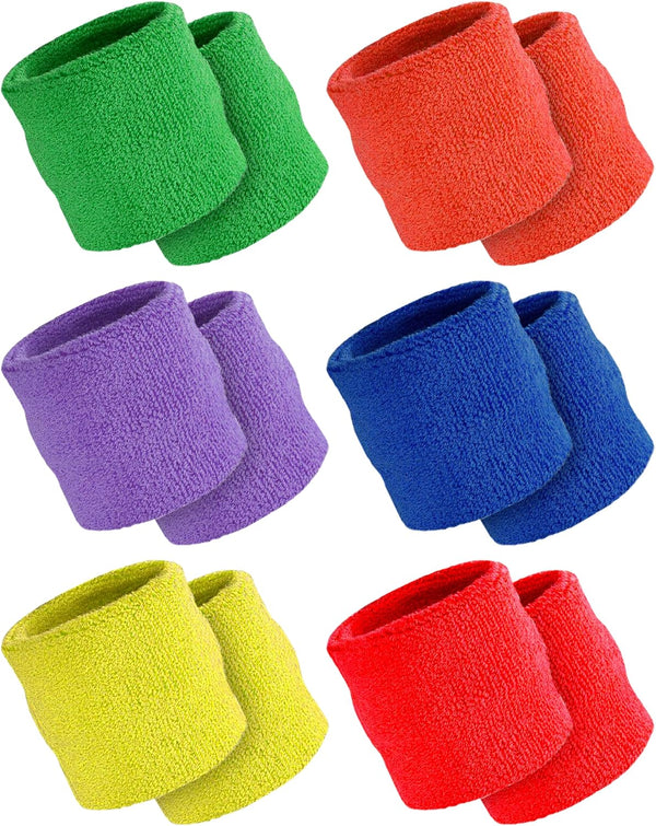 Multi Color Wristband Set, Great for Youth Basketball or Flag Football