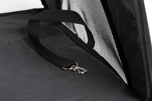 Soft-Sided Pet Carrier for Cats and Small Dogs - Black Medium Size, Washable 600D Oxford Cloth, Airline Approved Travel