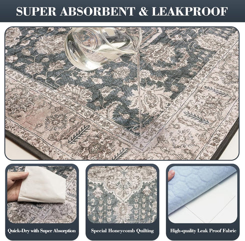 2 Pack, 36x48 Thicken Super Absorbent Reusable, Washable Pee Pads for Dogs - Non-Slip Leakproof Potty Pads for Floor