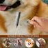 Pet Undercoat Rake for Dogs and Cats - Double-Sided Steel Blade for Shedding Control with Wooden Handle