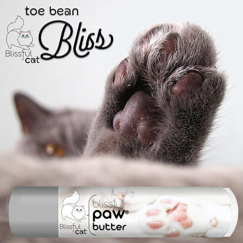 The Blissful Cat Paw Butter, Moisturizer for Dry Paw Pads, Softens and Protects a Rough Paw, Versatile, Lick-Safe Cat Paw Balm, 0.15 oz.