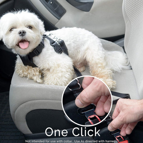 Dog Seat Belt Pet Dog Cat Car Seatbelt Safety Tether - 2 Pack Adjustable Harness Belts, Heavy Duty Nylon
