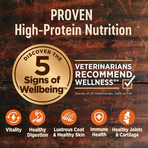 Wellness Core Natural Grain Free Dry Dog Food, Lamb, 4-Pound Bag
