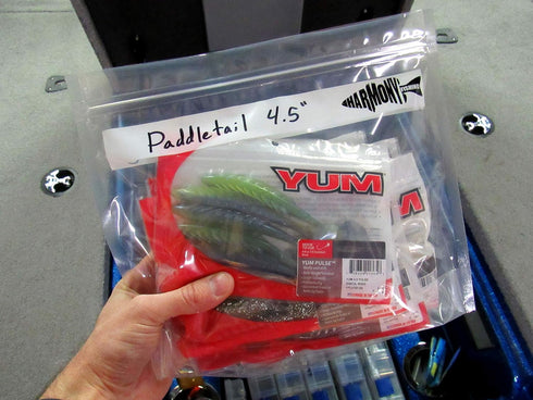 Harmony Fishing Bait Bags (10 Pack) - Durable Clear Storage Bag Organizers for Fishing Accessories