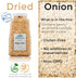 16 Harmony House Foods, Dried Onions, Chopped, Ounce Quart Size Jar