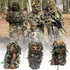 Ghillie Camouflage Leafy Hat with Camo 3D Leaf Face Mask, Full Coverage Breathable Hunting Mask Accessories