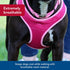 Coastal Pet Comfort Soft Wrap Adjustable Dog Harness, Orchid, 3/8" x 14"-16", Easy Step-in Design