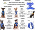 Training Dog Harness (L) - Blue Colour Coded Non-Pull Front and Back D Ring, Padded and Waterproof